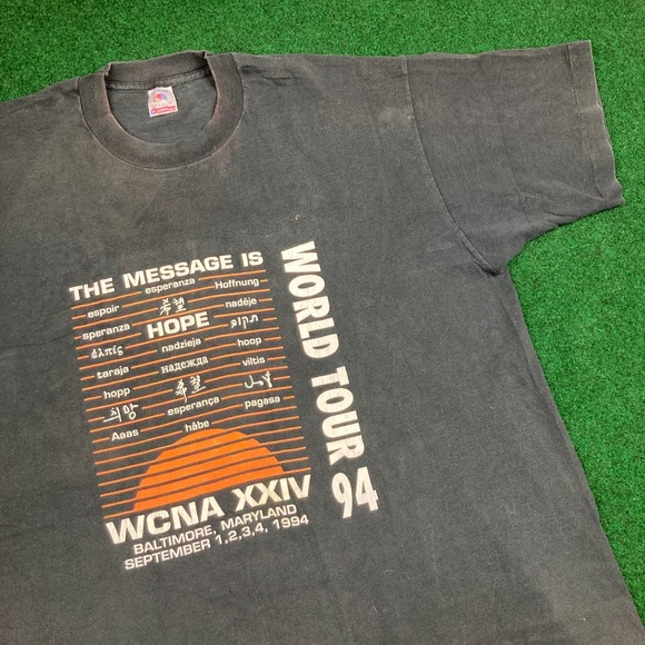 Fruit of the Loom Other - Vintage Narcotics Anonymous Shirt Mens XL Black 1994 Tour WCNA Single Stitch 90s